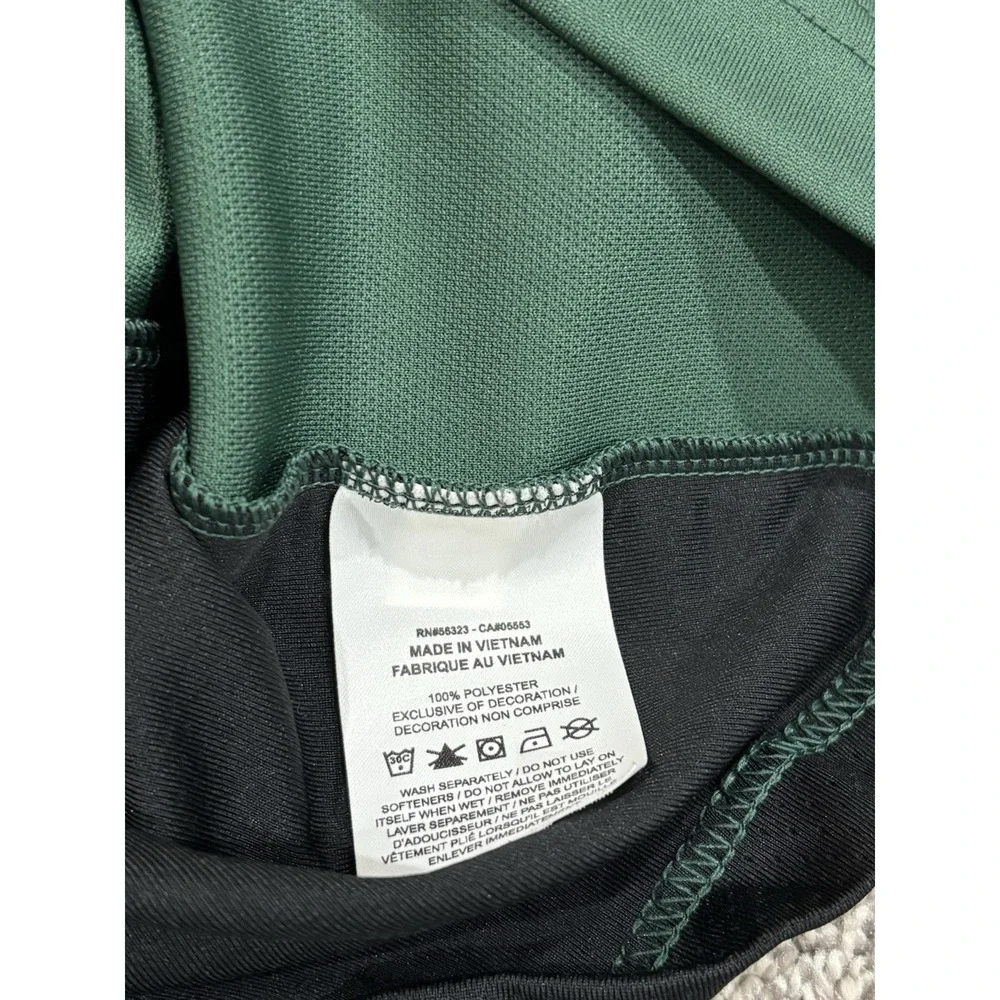 Jordan Mens Long Sleeve Athletic Shirt Green Black Mesh Jumpman Logo Size Large